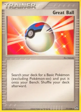 Great Ball #77 · Power Keepers Pokémon card