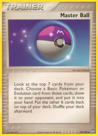 Master Ball #78 · Power Keepers Pokémon card