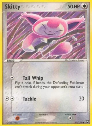 Skitty #62 · Power Keepers Pokémon card