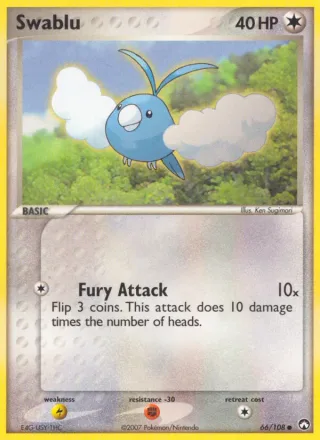 Swablu #66 · Power Keepers Pokémon card