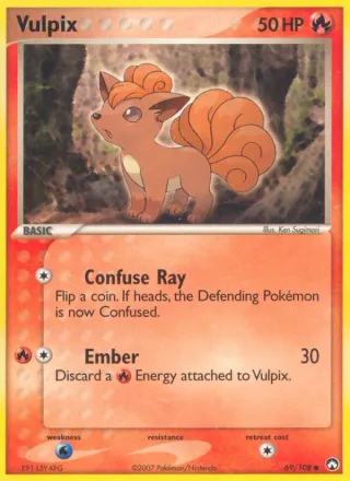 Vulpix #69 · Power Keepers Pokémon card