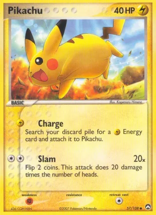 Pikachu #57 · Power Keepers Pokémon card