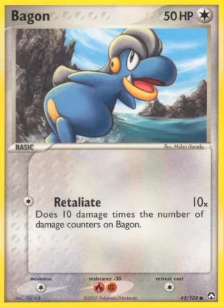 Bagon #43 · Power Keepers Pokémon card
