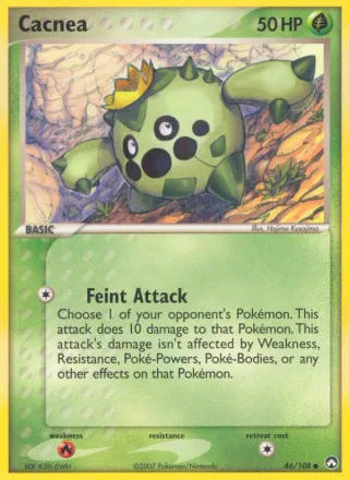 Cacnea #46 · Power Keepers Pokémon card