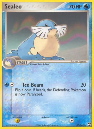 Sealeo #37 · Power Keepers Pokémon card