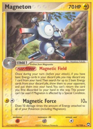 Magneton #16 · Power Keepers Pokémon card
