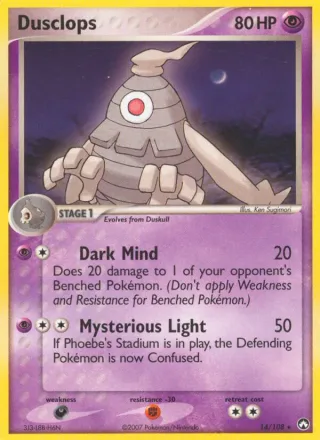 Dusclops #14 · Power Keepers Pokémon card