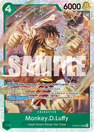 Monkey.D.Luffy #ST30-012 · ST-30: Starter Deck 30 EX Luffy & Ace One Piece card