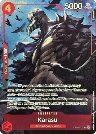 Karasu (Premium Card Collection -Best Selection Vol. 2-) #OP05-005-premium-card-collection-best-selection-vol-2 · One Piece Promotion Cards One Piece card