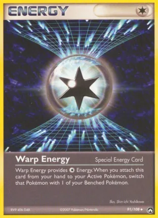Warp Energy #91 · Power Keepers Pokémon card