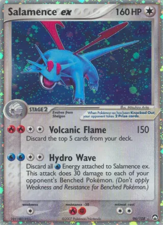 Salamence ex #96 · Power Keepers Pokémon card