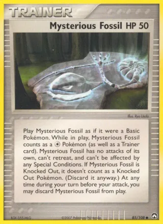 Mysterious Fossil #85 · Power Keepers Pokémon card