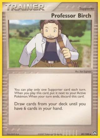 Professor Birch #80 · Power Keepers Pokémon card