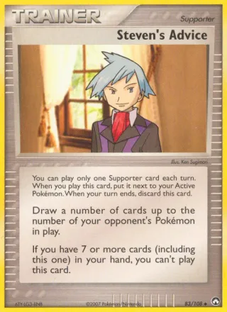 Steven's Advice #83 · Power Keepers Pokémon card