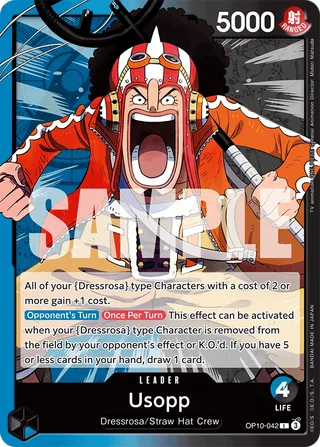 Usopp #OP10-042 · Royal Blood One Piece card