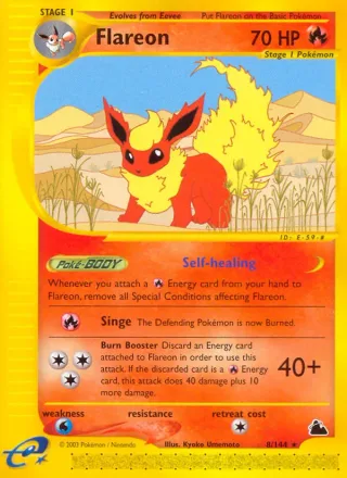 Flareon #8 · Skyridge Pokémon card