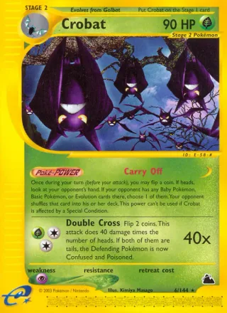 Crobat #6 · Skyridge Pokémon card