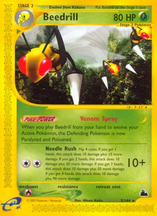 Beedrill #5 · Skyridge Pokémon card