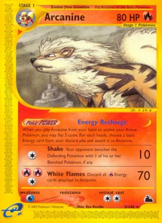 Arcanine #3 · Skyridge Pokémon card