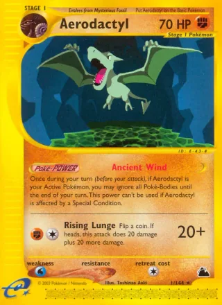 Aerodactyl #1 · Skyridge Pokémon card