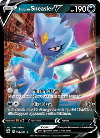 Hisuian Sneasler V #094 · Astral Radiance Pokémon card