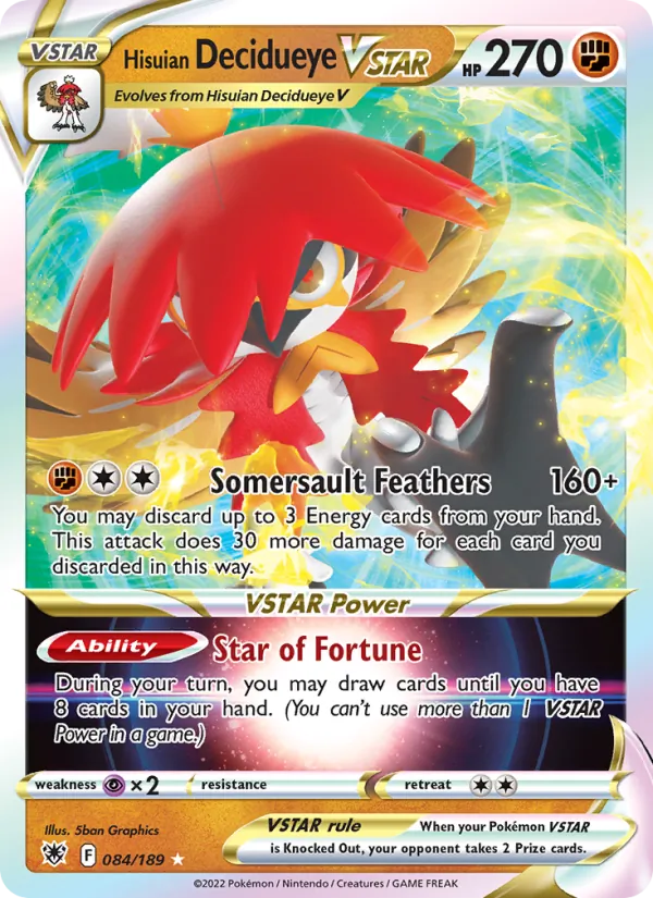 Hisuian Decidueye VSTAR full card art