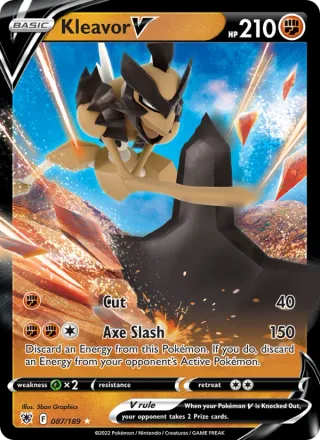 Kleavor V #087 · Astral Radiance Pokémon card