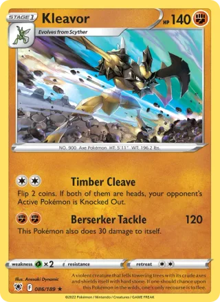 Kleavor #086 · Astral Radiance Pokémon card