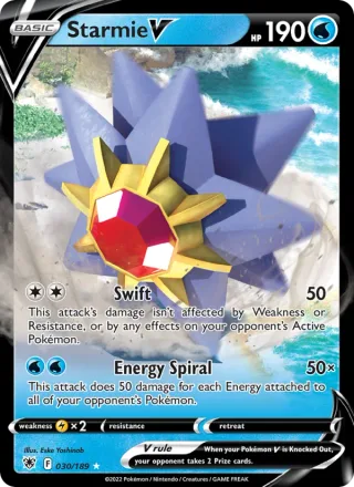 Starmie V #030 · Astral Radiance Pokémon card