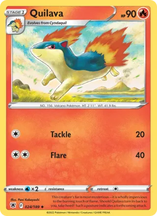 Quilava #024 · Astral Radiance Pokémon card
