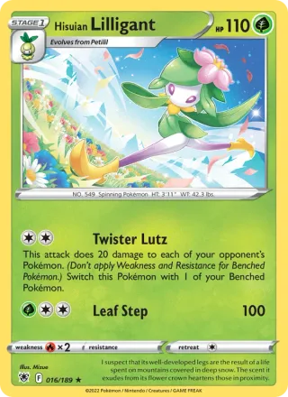 Hisuian Lilligant #016 · Astral Radiance Pokémon card
