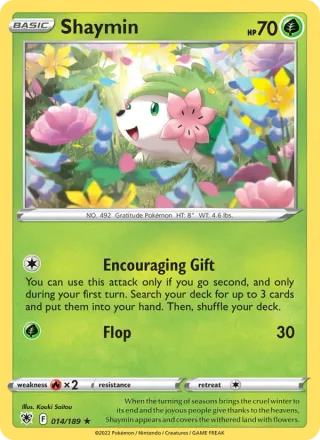Shaymin #014 · Astral Radiance Pokémon card