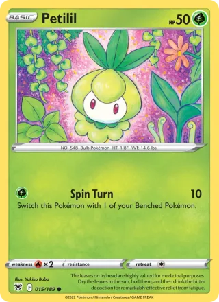 Petilil #015 · Astral Radiance Pokémon card