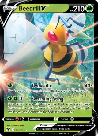 Beedrill V #001 · Astral Radiance Pokémon card