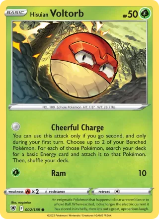 Hisuian Voltorb #002 · Astral Radiance Pokémon card
