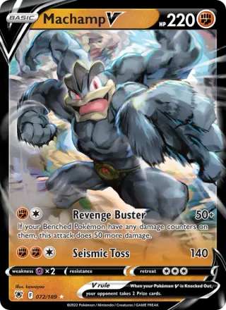 Machamp V #072 · Astral Radiance Pokémon card