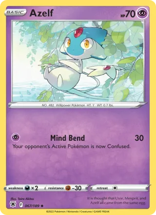 Azelf #067 · Astral Radiance Pokémon card