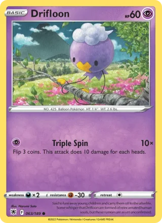 Drifloon #063 · Astral Radiance Pokémon card