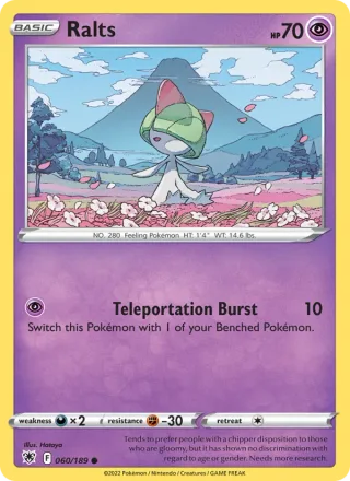 Ralts #060 · Astral Radiance Pokémon card