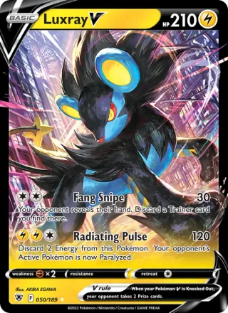 Luxray V #050 · Astral Radiance Pokémon card