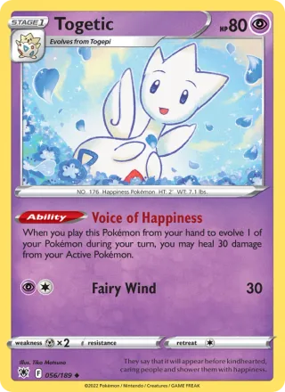 Togetic #056 · Astral Radiance Pokémon card