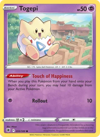 Togepi #055 · Astral Radiance Pokémon card