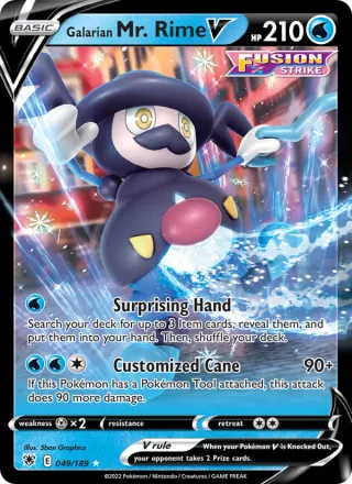 Galarian Mr. Rime V #049 · Astral Radiance Pokémon card