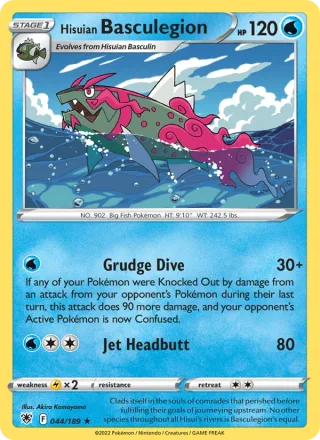 Hisuian Basculegion #044 · Astral Radiance Pokémon card