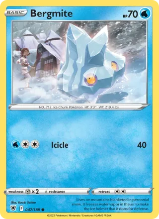 Bergmite #047 · Astral Radiance Pokémon card