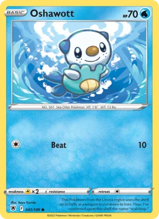 Oshawott #041 · Astral Radiance Pokémon card