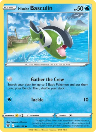 Hisuian Basculin #043 · Astral Radiance Pokémon card