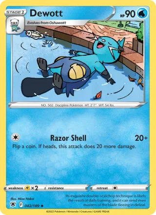 Dewott #042 · Astral Radiance Pokémon card
