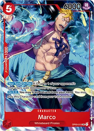 Marco (Japanese 1st Anniversary Set) #OP03-013-japanese-1st-anniversary-set · One Piece Promotion Cards One Piece card