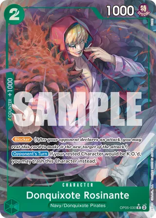 Donquixote Rosinante (One Piece Japanese Version 2nd Anniversary Set) #OP05-030-one-piece-japanese-version-2nd-anniversary-set · One Piece Promotion Cards One Piece card